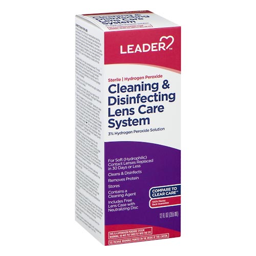 Image for Leader Lens Care System, Cleaning & Disinfecting,12oz from Cantu's Rx Online