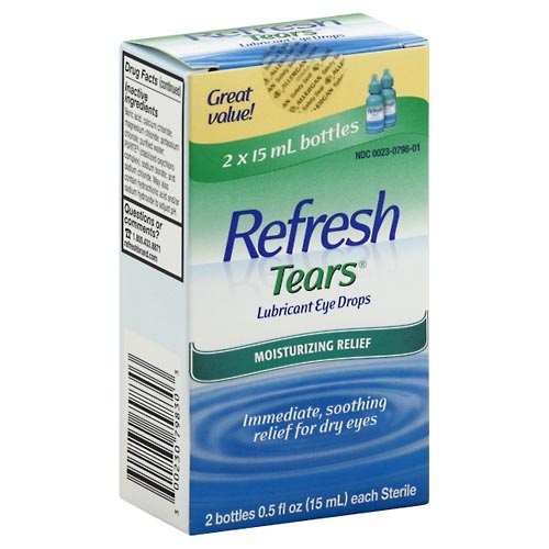 Image for Refresh Lubricant Eye Drops, Moisturizing Relief,2ea from Cantu's Rx Online
