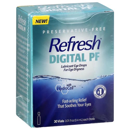 Image for Refresh Lubricant Eye Drops, for Eye Dryness, Digital PF,30ea from Cantu's Rx Online