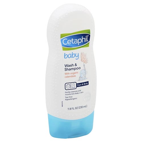 Image for Cetaphil Wash & Shampoo, with Organic Calendula,7.8oz from Cantu's Rx Online