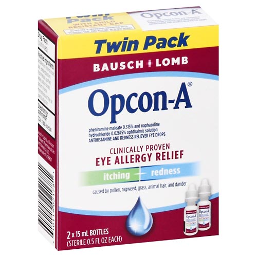 Image for Bausch + Lomb Eye Allergy Relief, Twin Pack,2ea from Cantu's Rx Online
