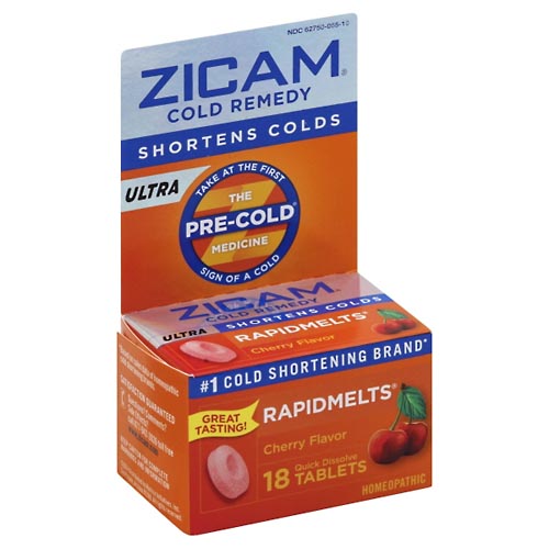 Image for Zicam Cold Remedy, Ultra, Quick Dissolve Tablets, Cherry Flavor,18ea from Cantu's Rx Online