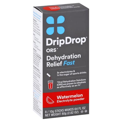 Image for Dripdrop Electrolyte Powder, Watermelon,8ea from Cantu's Rx Online