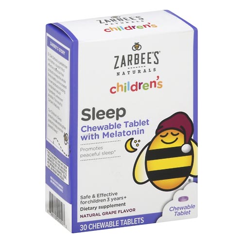 Image for Zarbee's Sleep, Children's, Chewable Tablet, Natural Grape Flavor,30ea from Cantu's Rx Online
